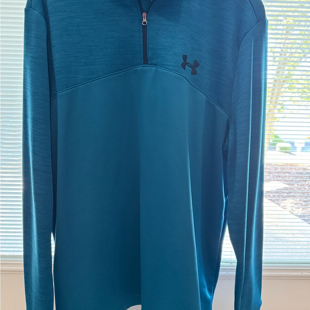 Under Armour Teal Quarter-Zip Pullover Men’s SZ XL.  New without tags
